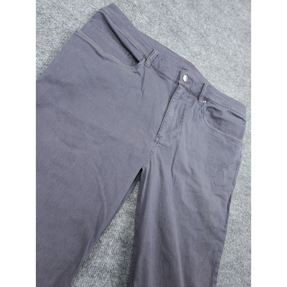 Lululemon ABC SLIM Fit 5 Pocket Warpstreme Pant Mens 31 x 32 Gray - Picture 2 of 13